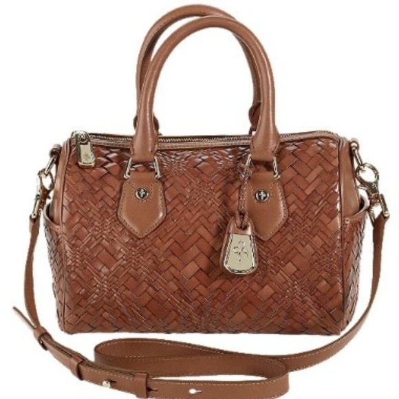 Cole Haan Handbags - Authentic Cole Haan brown woven leather bag Cole